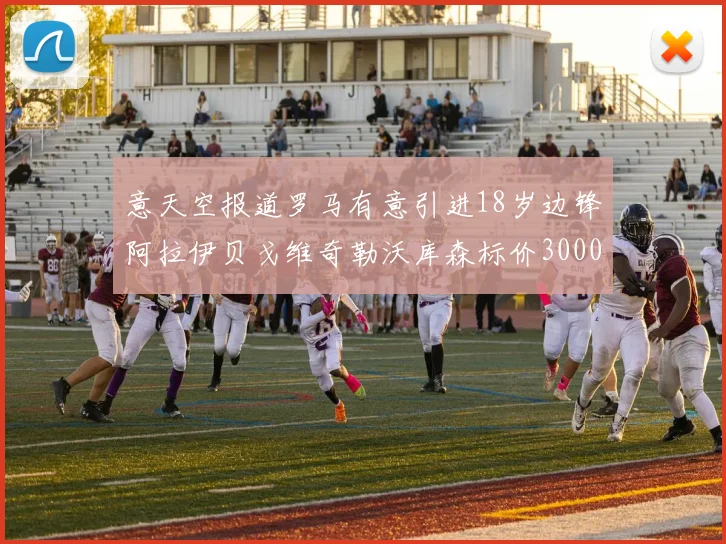 意天空报道罗马有意引进18岁边锋阿拉伊贝戈维奇勒沃库森标价3000万欧元